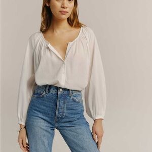 Elegant White Women's Blouse